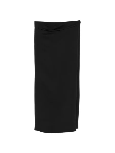 Midi-suknja Calvin Klein Collection na preklop crna