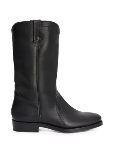 Botine Jil Sander din piele negru