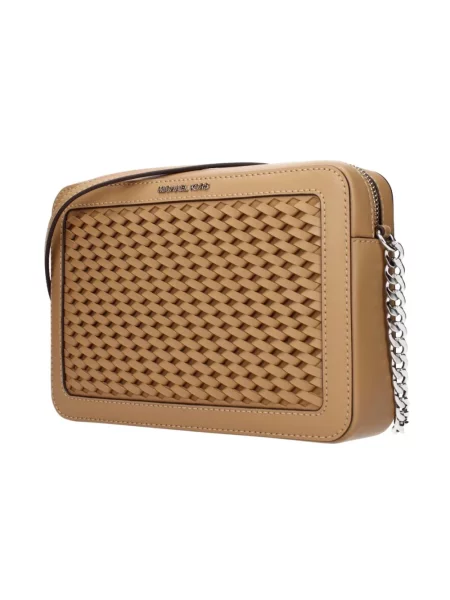Torebka crossbody Michael Kors skórzana brązowa