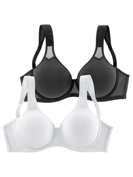 PETITE FLEUR Sutien / negru alb