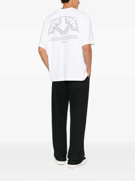 Tricou Off-white cu imagine alb