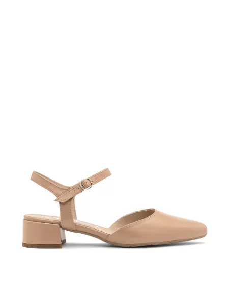 Кожаные босоножки Rylko бежевые