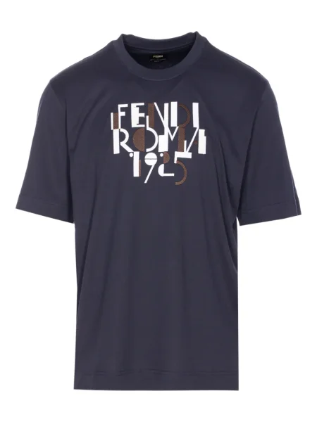 Tricou Fendi cu imagine albastru