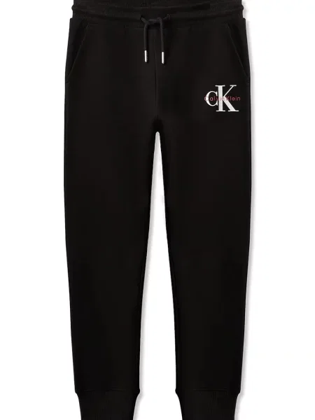 Calvin Klein Jeans pantaloni de trening pentru copii din negru