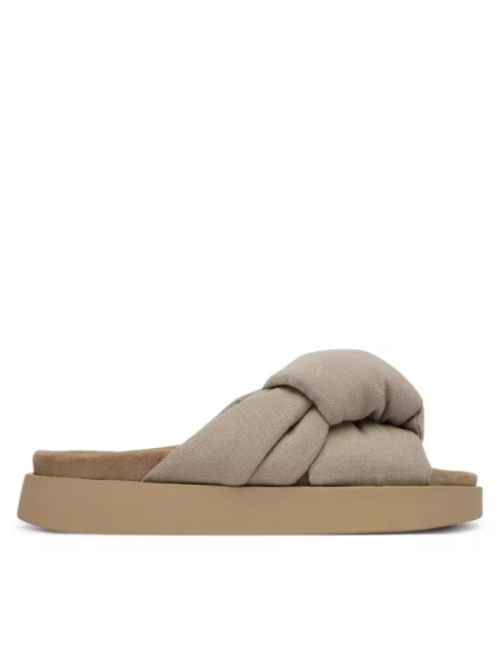 Inuikii Šlepetės Oversized Linen Knot smėlio