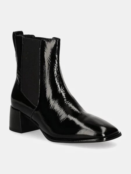 Кожени боти челси Gant Gwenety с дебел черно