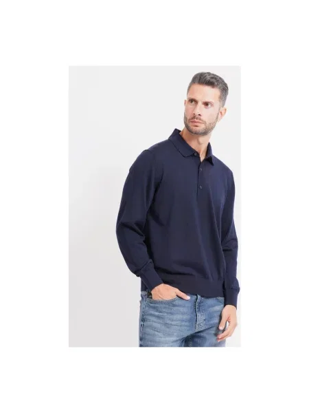 Sweter Boss wełniany niebieski