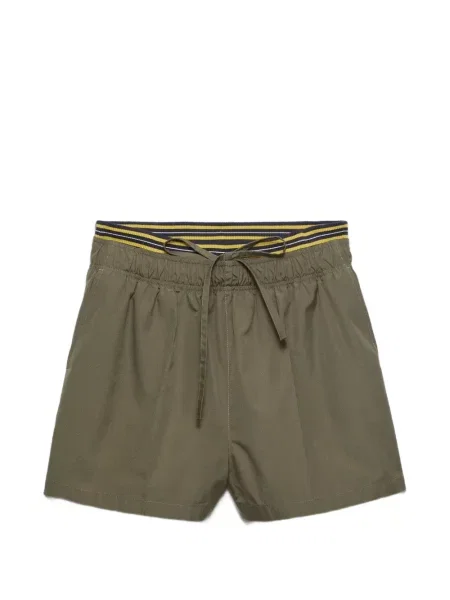 Pantaloni scurți Prada din poplin verde