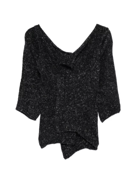 Pulover Rundholz melange asimetric negru