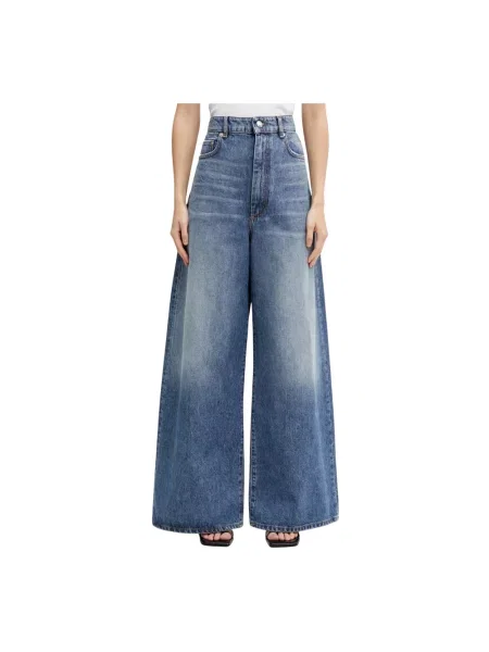 Sportmax Spdangri jeansy relaxed fit niebieskie