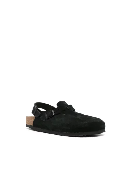 Klapki Birkenstock zamszowe czarne