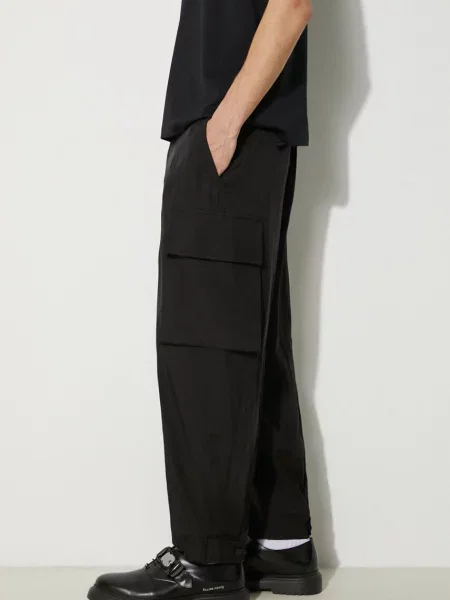 Штани Neil Barrett Fireman Loose Cargo Trousers фасон cargo чорний