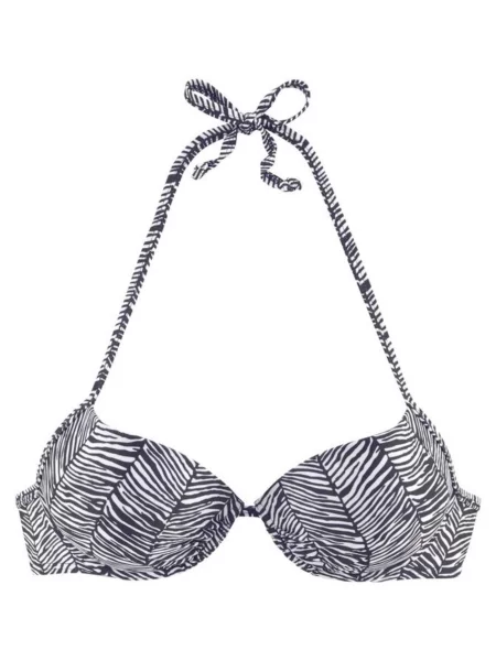 VENICE BEACH Sutien costum de baie Sugar negru alb