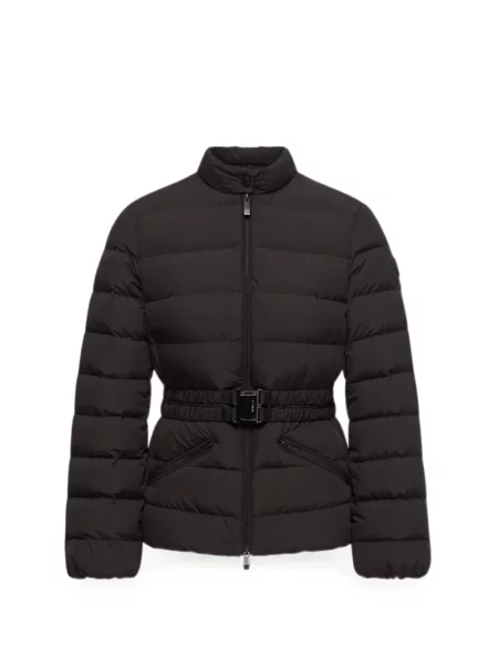 Matlasat cu centură geacă Moncler negru