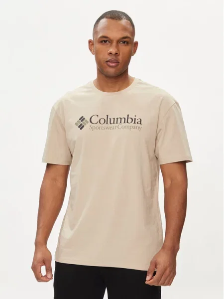 Columbia Marškinėliai Csc Basic Logo™ ruda