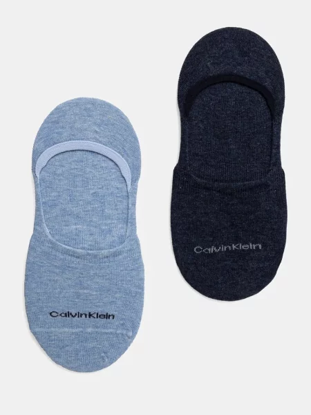 Чорапи Calvin Klein 2 броя синьо