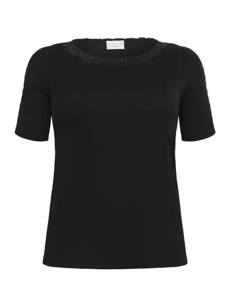 KAFFE CURVE Tričko KCjunna' černá