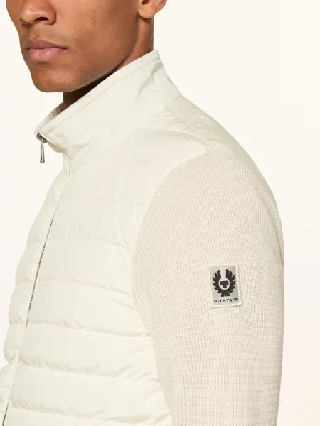 Belstaff Péřová Bunda Control Ze Směsi Materiálů krémová