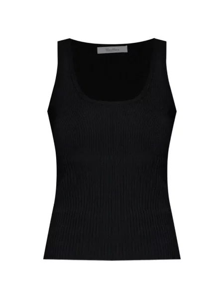Top Max Mara cu nervuri negru
