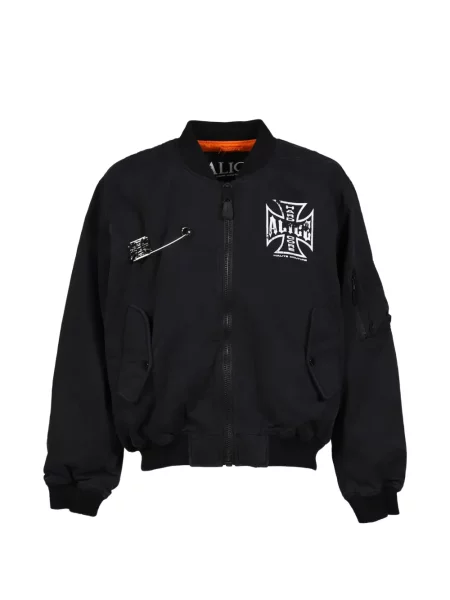 Reversibil geacă bomber N.hoolywood cu imagine negru