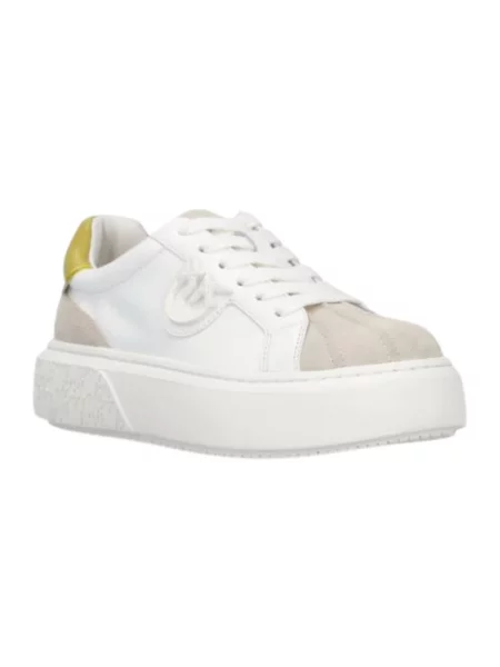 Sneakersy Pinko skórzane białe