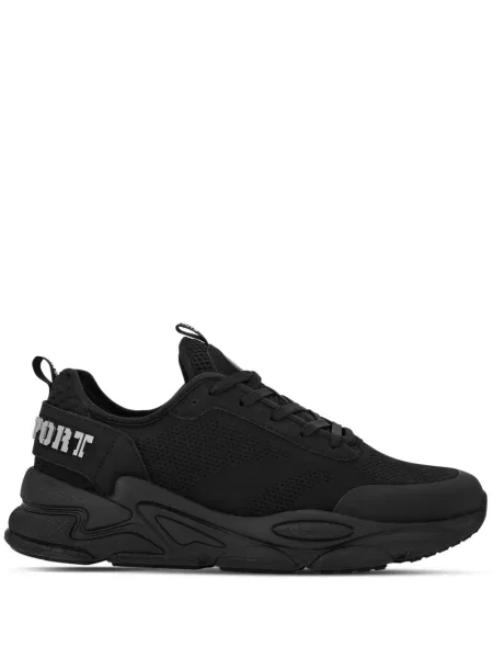 Sneakerși Plein Sport plasă negru