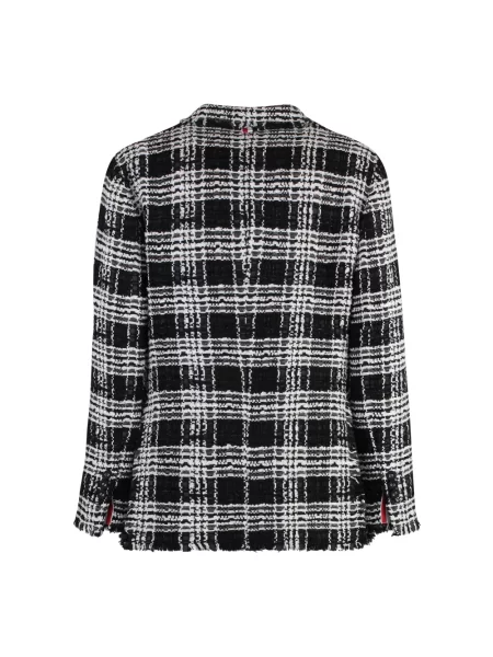 Marynarka Thom Browne tweedowa czarna