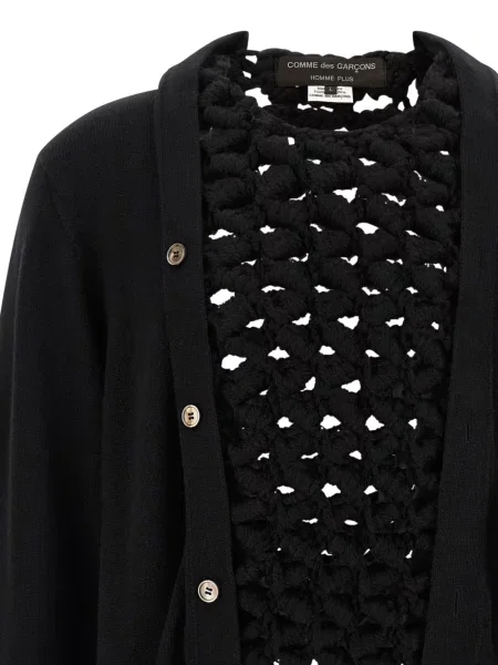 Πλεκτή ζακέτα Comme Des Garçons Homme Plus μαύρο