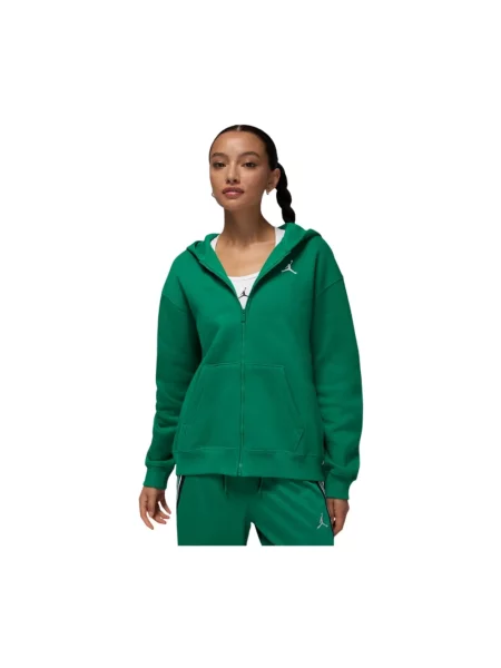 Bluza z kapturem Jordan polarowa z kapturem zielona