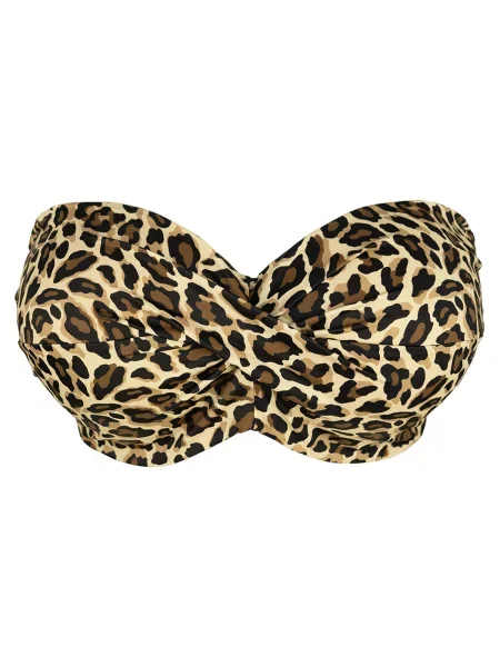 SugarShape Bikinový top Monaco Loop béžová / krémová / hnedá čierna