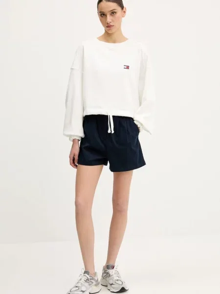 Kratke hlače Tommy Jeans mornarsko modra