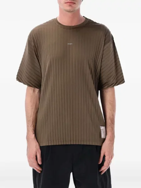 Плисирана риза Satisfy кафяво