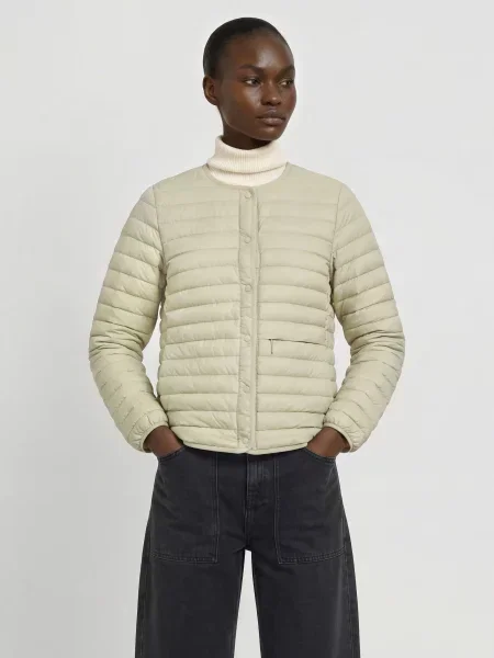 Patagonia Lehká Péřová Bunda Reversible Down Sweater™ S Oboustranným Nošením / tmavě žlutá béžová