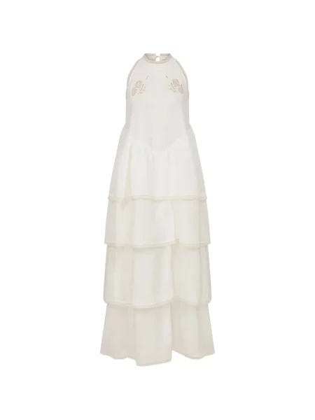 Rochie Lug Von Siga din dantelă alb