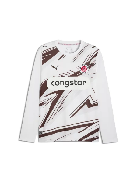 PUMA koszulka wyjazdowa z długim rękawem FC St. Pauli Akcesoria S biały