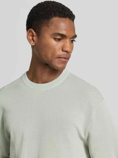T-shirt o kroju relaxed fit z czystej bawełny model TORINO' Selected Homme miętowa