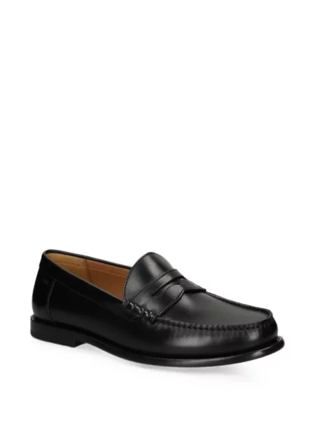 Mocasini Boss din piele negru