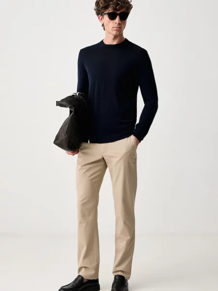 Tommy Hilfiger hlače z elastanom bež