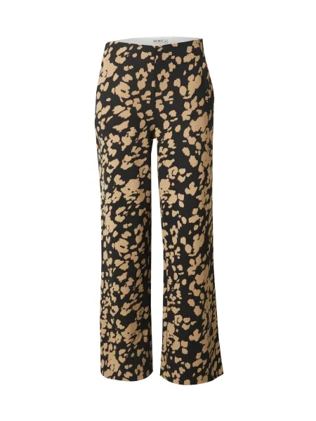 ICHI Pantaloni IHKATE maro deschis negru