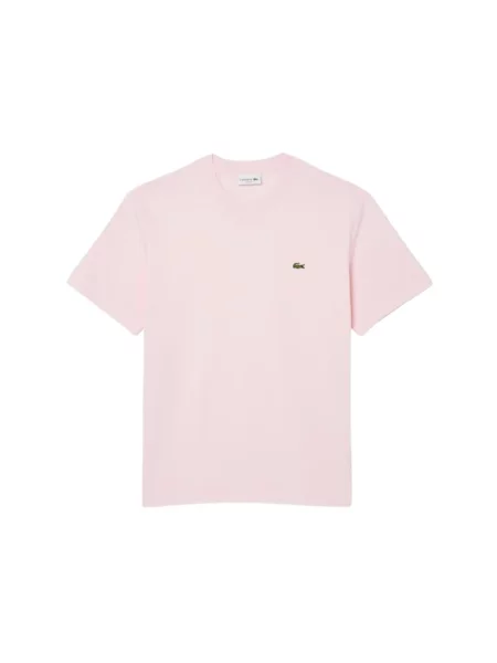 Koszulka Lacoste z logo różowa