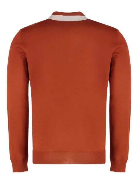 Gulerat tricou polo Moorer portocaliu