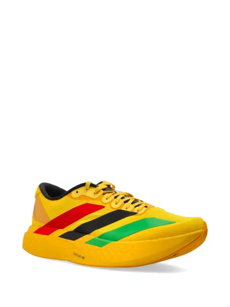 Sneakerși Adidas Adizero cu șireturi din dantelă cu dungi roșu