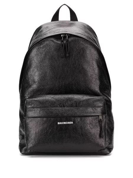 Rucsac Balenciaga cu aplicații negru
