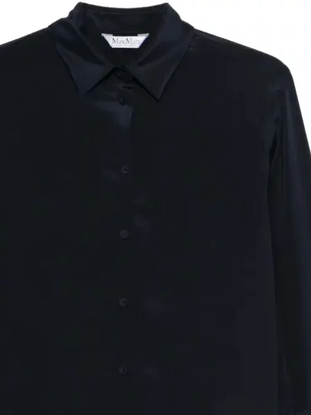 Bluză Max Mara de mătase albastru