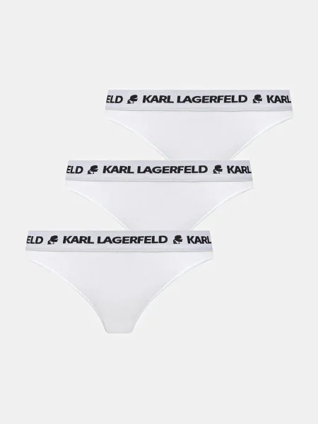 Karl Lagerfeld kalhotky LOGO BRIEF bílé