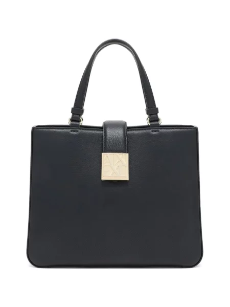 Geantă Armani Exchange cu autograf negru