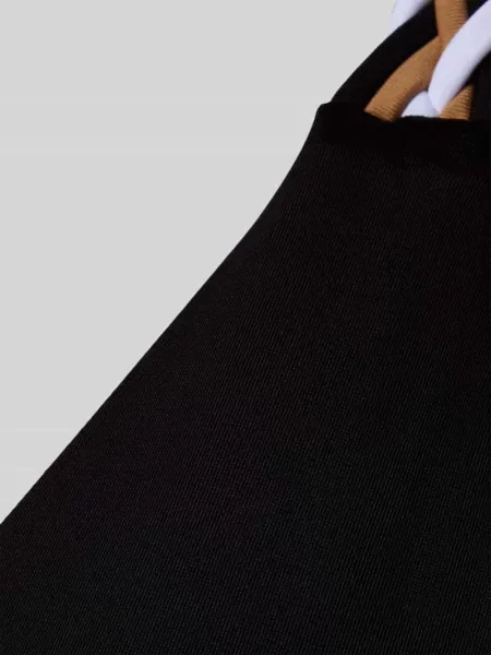 Kostium kąpielowy z plecionymi detalami model BRAID' Boss czarny