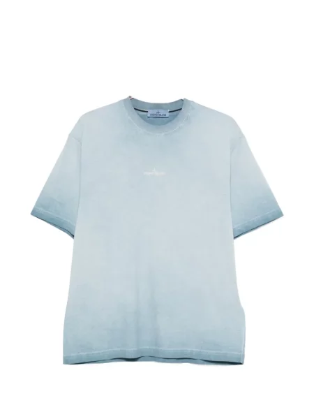 Tricou Stone Island cu strasuri albastru