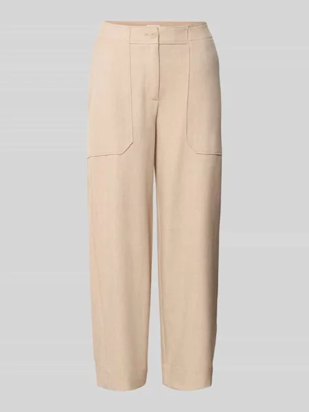 Opus Spodnie culottes Myha fresh Kobiety marmurkowy 34 beżowy