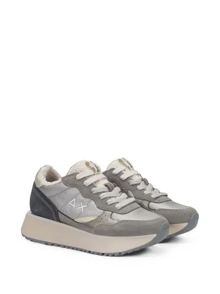 Ursuleț de pluș sneakerși Sun68 cu platformă gri